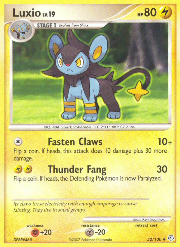 Luxio (52/130) [Diamond & Pearl: Base Set] | Eastridge Sports Cards & Games