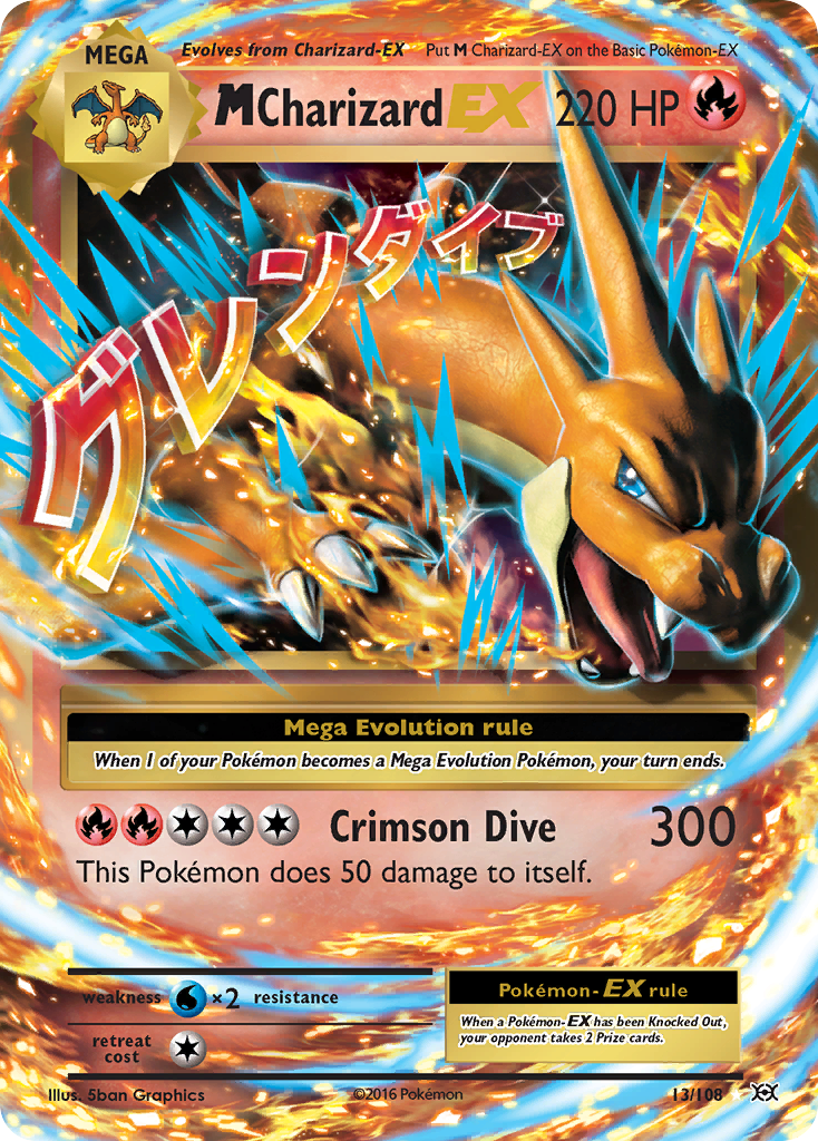 M Charizard EX (13/108) [XY: Evolutions] | Eastridge Sports Cards & Games