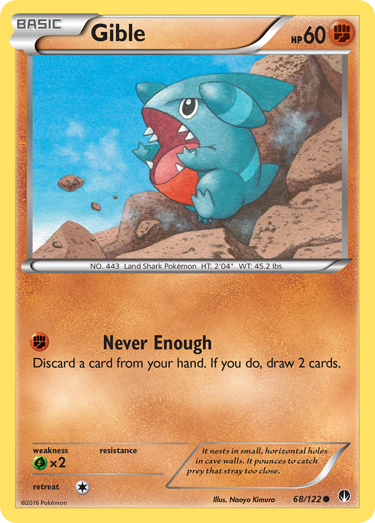 Gible (68/122) [XY: BREAKpoint] | Eastridge Sports Cards & Games