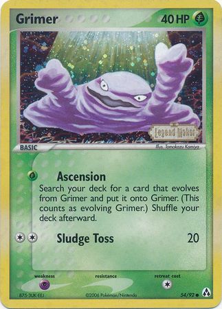 Grimer (54/92) (Stamped) [EX: Legend Maker] | Eastridge Sports Cards & Games