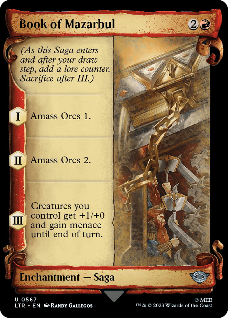 Book of Mazarbul [The Lord of the Rings: Tales of Middle-Earth Showcase Scrolls] | Eastridge Sports Cards & Games