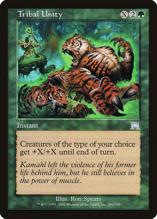 Tribal Unity [Onslaught] | Eastridge Sports Cards & Games
