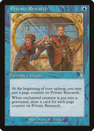 Private Research [Urza's Destiny] | Eastridge Sports Cards & Games