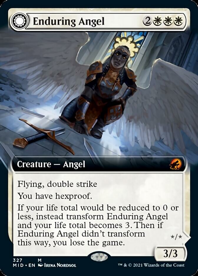 Enduring Angel // Angelic Enforcer (Extended) [Innistrad: Midnight Hunt] | Eastridge Sports Cards & Games