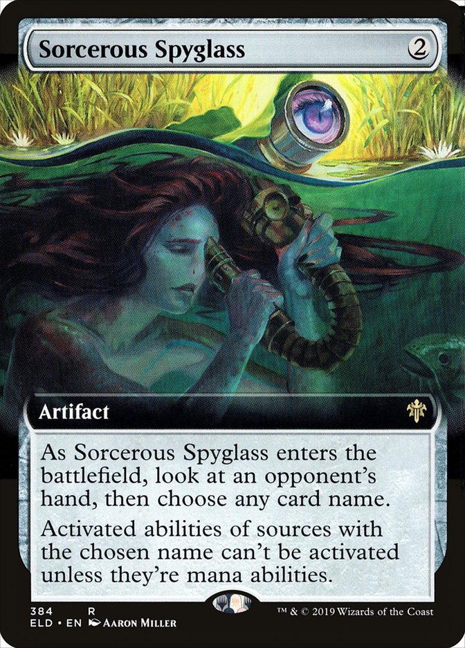 Sorcerous Spyglass (Extended Art) [Throne of Eldraine] | Eastridge Sports Cards & Games