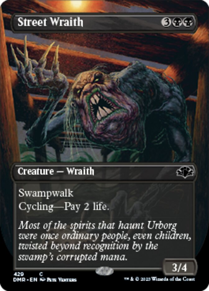 Street Wraith (Borderless Alternate Art) [Dominaria Remastered] | Eastridge Sports Cards & Games