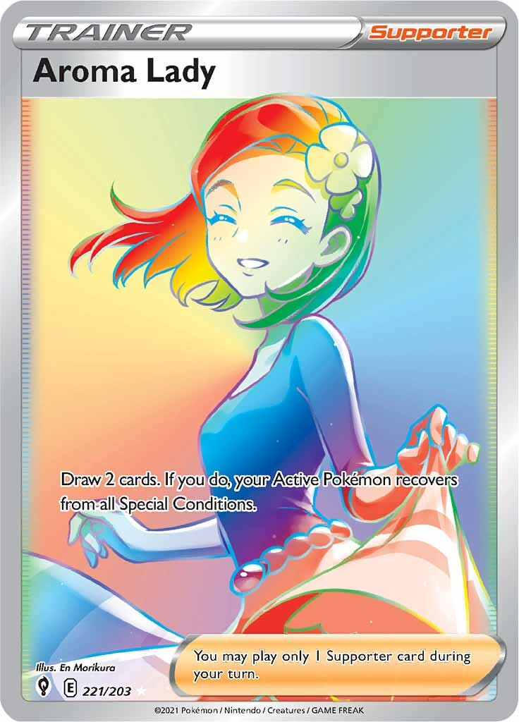 Aroma Lady (221/203) [Sword & Shield: Evolving Skies] | Eastridge Sports Cards & Games