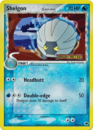 Shelgon (38/101) (Delta Species) (Stamped) [EX: Dragon Frontiers] | Eastridge Sports Cards & Games