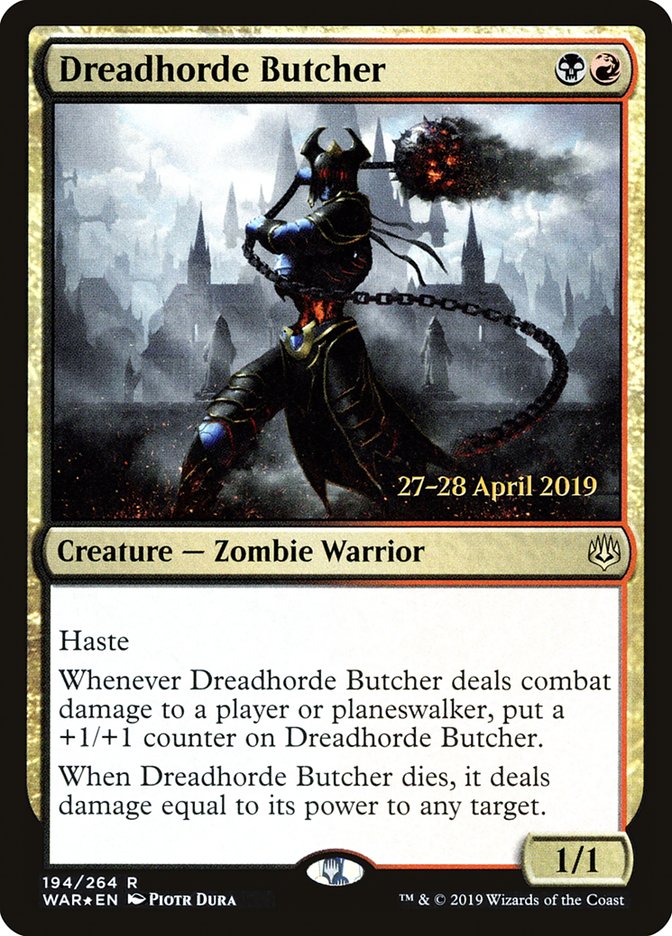 Dreadhorde Butcher  [War of the Spark Prerelease Promos] | Eastridge Sports Cards & Games