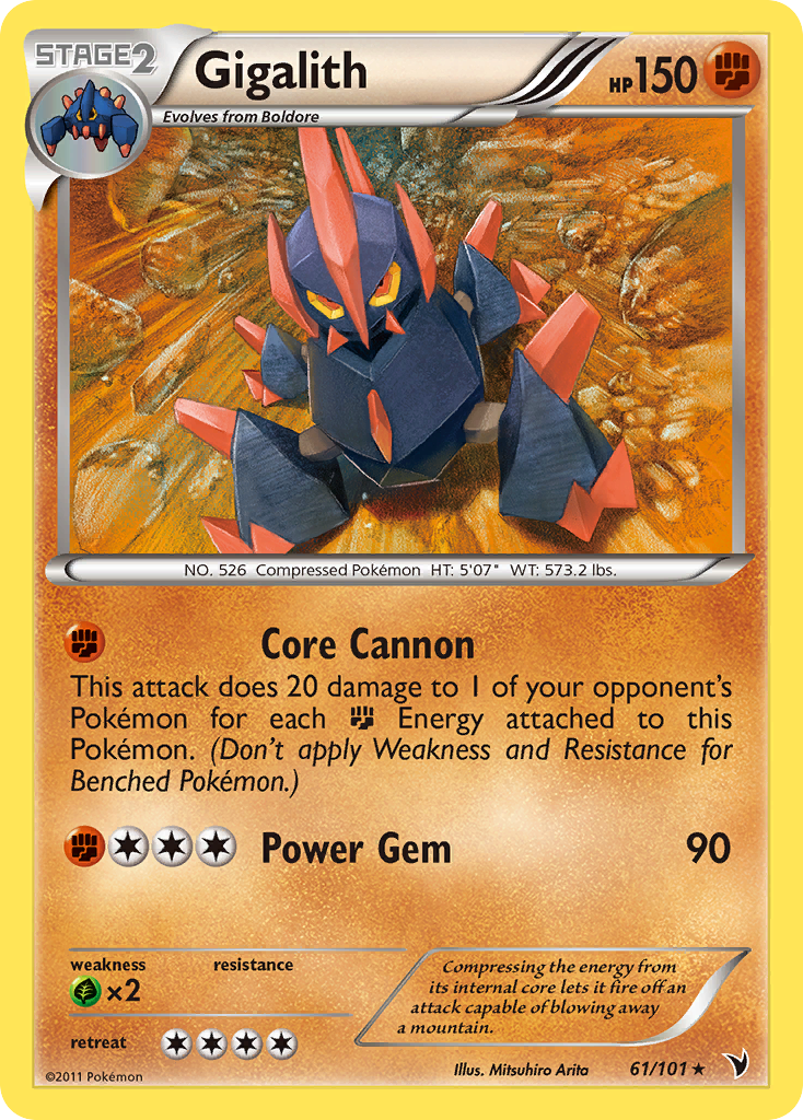 Gigalith (61/101) [Black & White: Noble Victories] | Eastridge Sports Cards & Games