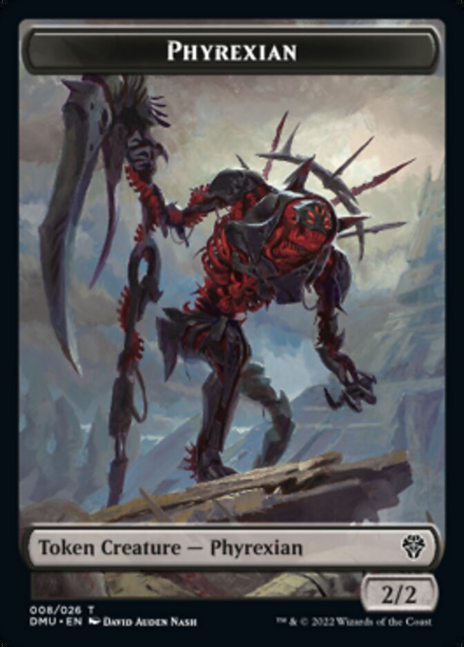 Phyrexian // Insect Double-sided Token [Dominaria United Tokens] | Eastridge Sports Cards & Games
