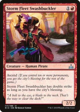 Storm Fleet Swashbuckler [Rivals of Ixalan] | Eastridge Sports Cards & Games