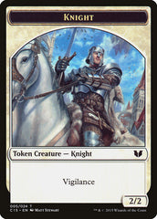 Gold // Knight (005) Double-Sided Token [Commander 2015 Tokens] | Eastridge Sports Cards & Games