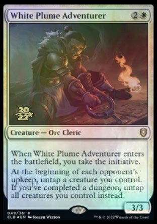 White Plume Adventurer [Commander Legends: Battle for Baldur's Gate Prerelease Promos] | Eastridge Sports Cards & Games
