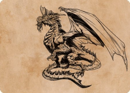 Ancient Silver Dragon Art Card (47) [Commander Legends: Battle for Baldur's Gate Art Series] | Eastridge Sports Cards & Games