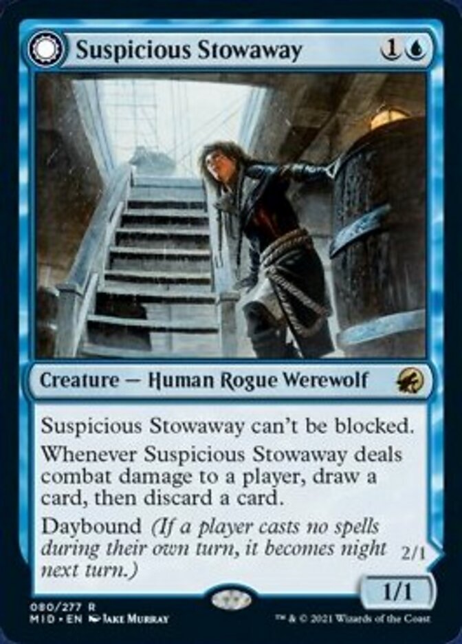 Suspicious Stowaway // Seafaring Werewolf [Innistrad: Midnight Hunt] | Eastridge Sports Cards & Games