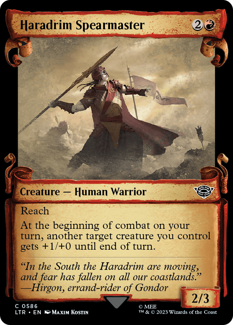 Haradrim Spearmaster [The Lord of the Rings: Tales of Middle-Earth Showcase Scrolls] | Eastridge Sports Cards & Games