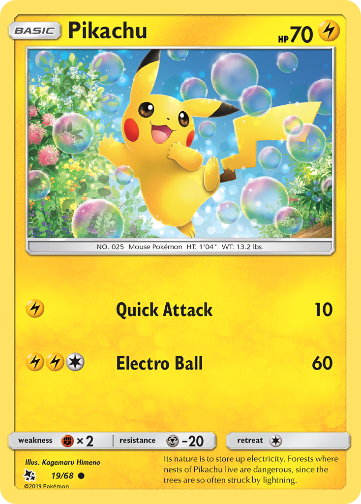 Pikachu (19/68) [Sun & Moon: Hidden Fates] | Eastridge Sports Cards & Games