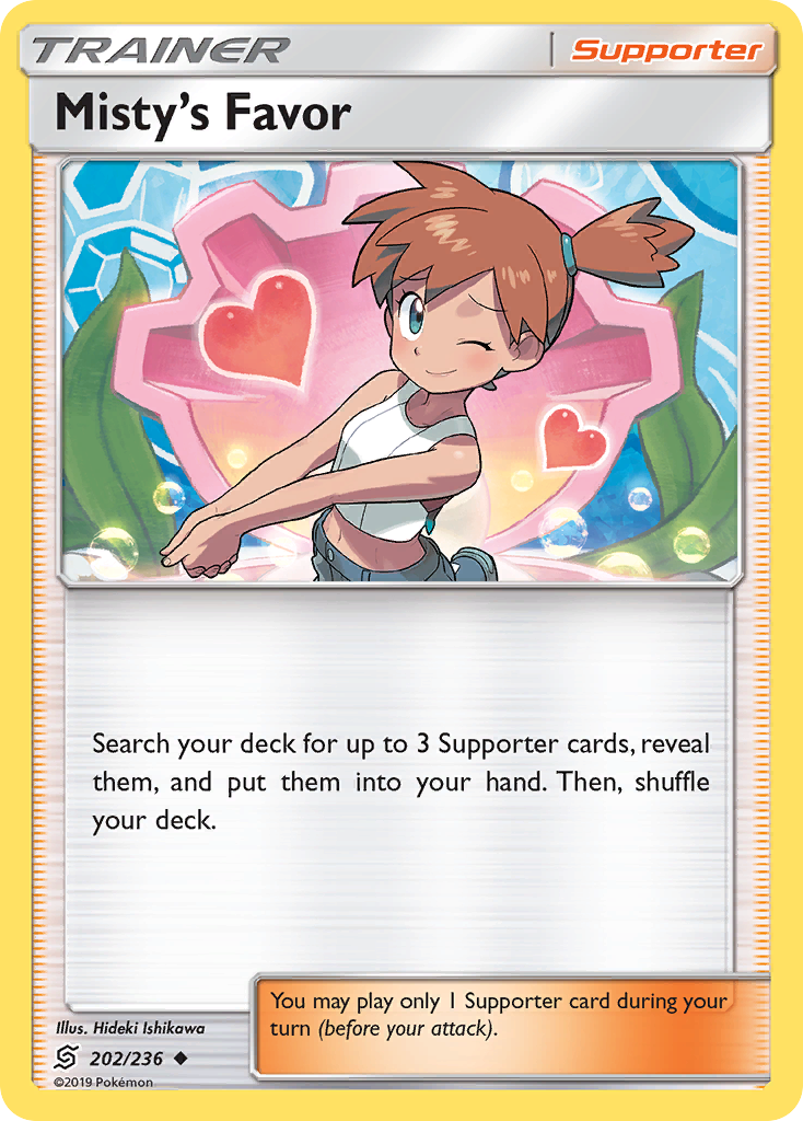 Misty's Favor (202/236) [Sun & Moon: Unified Minds] | Eastridge Sports Cards & Games