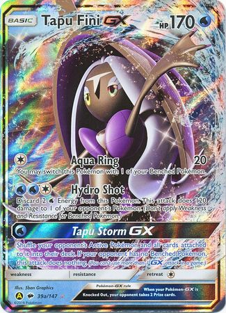 Tapu Fini GX (39/147) (Alternate card) (Jumbo Card) [Sun & Moon: Burning Shadows] | Eastridge Sports Cards & Games