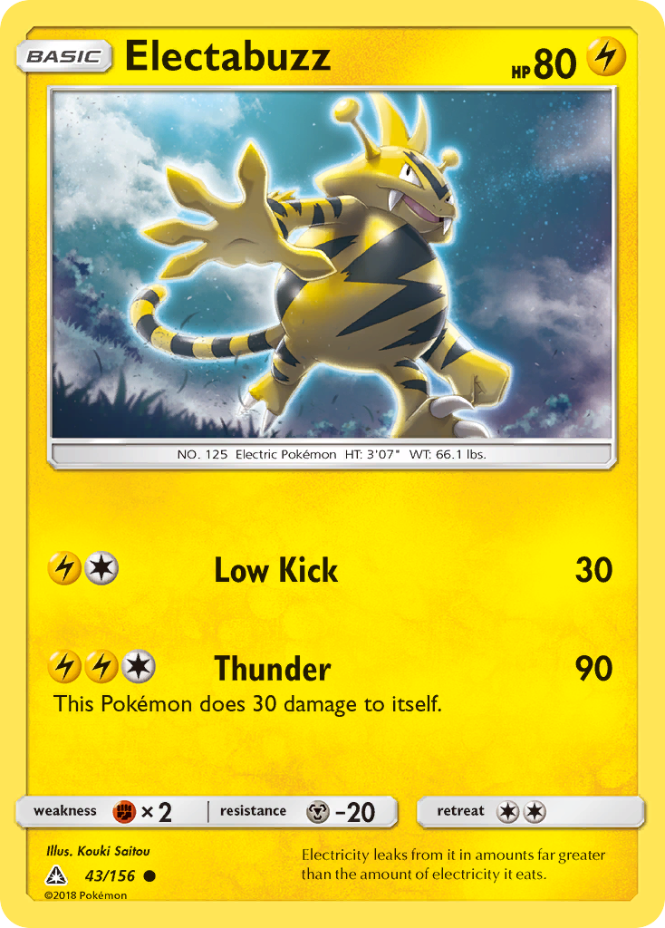 Electabuzz (43/156) [Sun & Moon: Ultra Prism] | Eastridge Sports Cards & Games