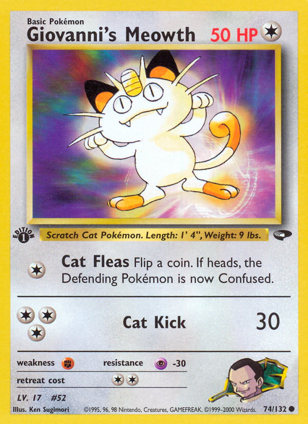 Giovanni's Meowth (74/132) [Gym Challenge 1st Edition] | Eastridge Sports Cards & Games