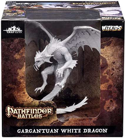 Pathfinder Unpainted Mini: Gargantuan White Dragon | Eastridge Sports Cards & Games