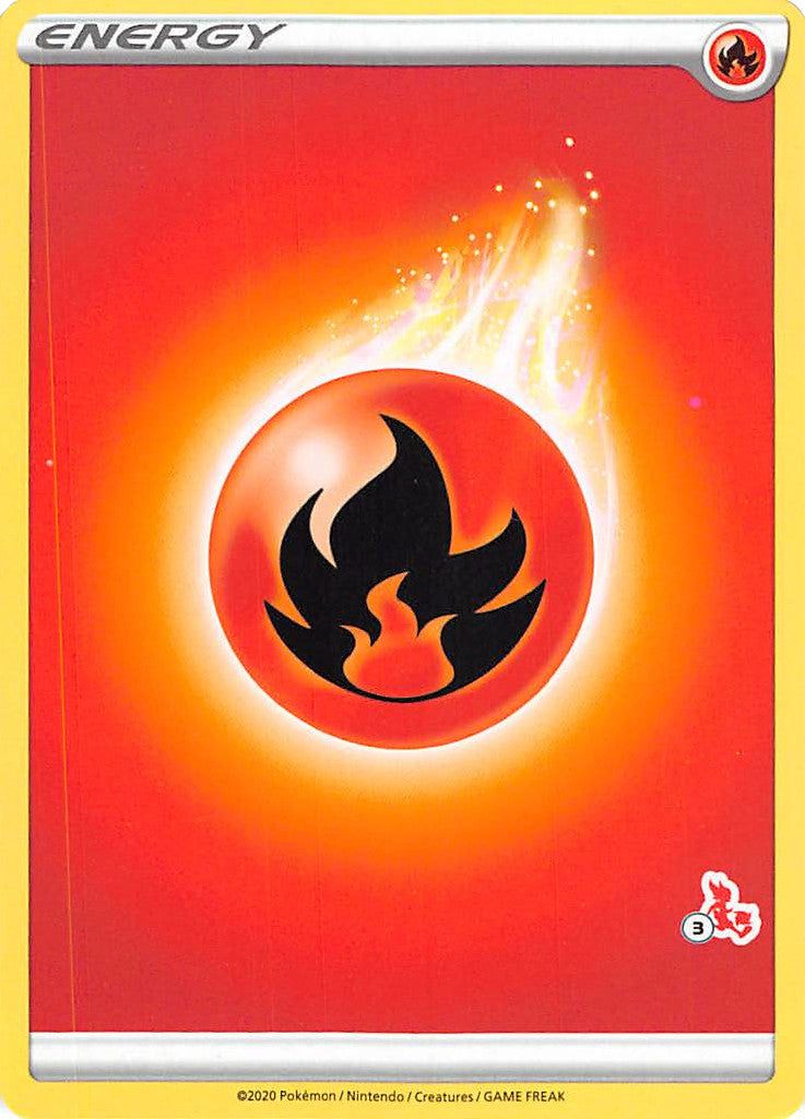 Fire Energy (Cinderace Stamp #3) [Battle Academy 2022] | Eastridge Sports Cards & Games