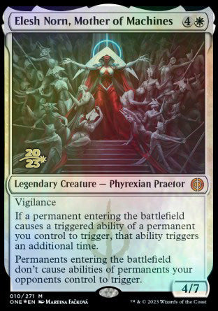 Elesh Norn, Mother of Machines [Phyrexia: All Will Be One Prerelease Promos] | Eastridge Sports Cards & Games