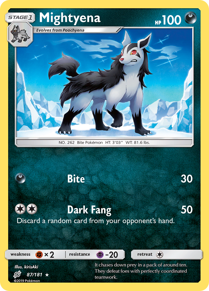 Mightyena (87/181) [Sun & Moon: Team Up] | Eastridge Sports Cards & Games