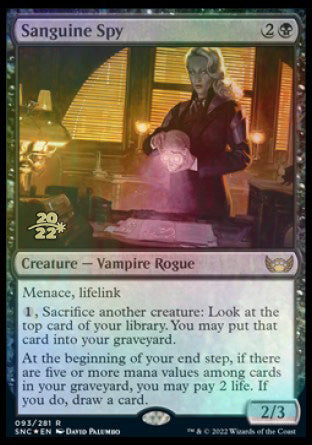 Sanguine Spy [Streets of New Capenna Prerelease Promos] | Eastridge Sports Cards & Games