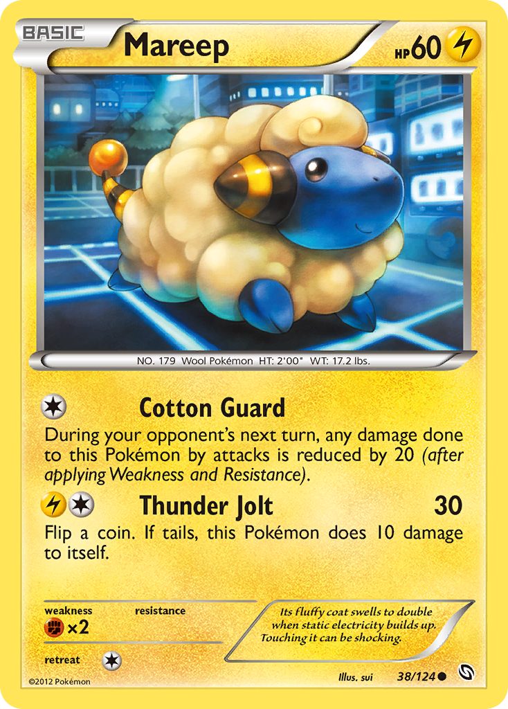 Mareep (38/124) [Black & White: Dragons Exalted] | Eastridge Sports Cards & Games