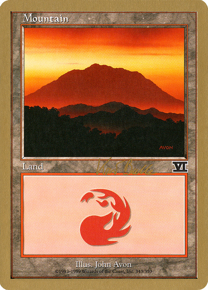 Mountain (kb343) (Kai Budde) [World Championship Decks 1999] | Eastridge Sports Cards & Games