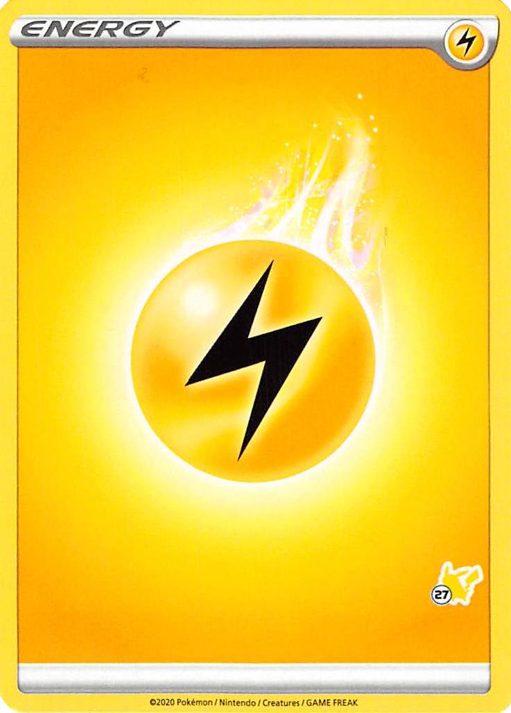 Lightning Energy (Pikachu Stamp #27) [Battle Academy 2022] | Eastridge Sports Cards & Games