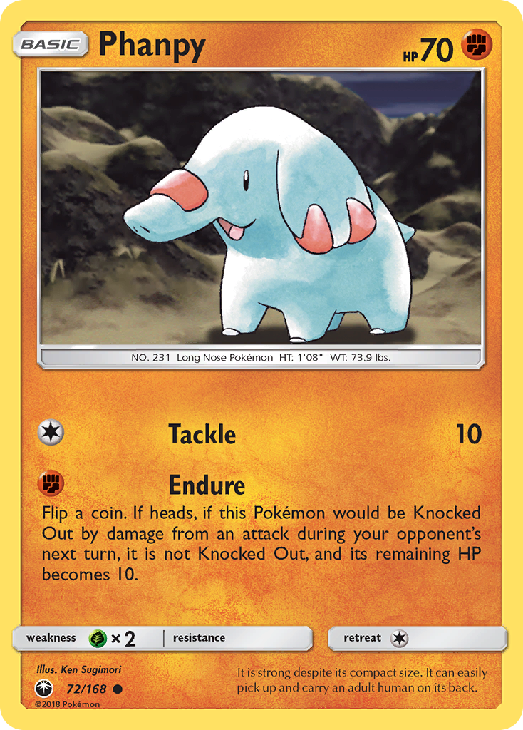 Phanpy (72/168) [Sun & Moon: Celestial Storm] | Eastridge Sports Cards & Games