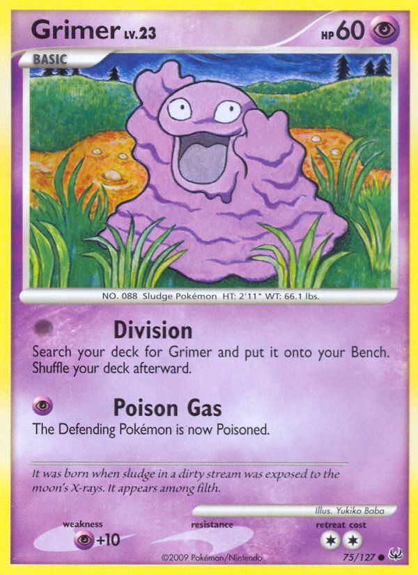 Grimer (75/127) [Platinum: Base Set] | Eastridge Sports Cards & Games