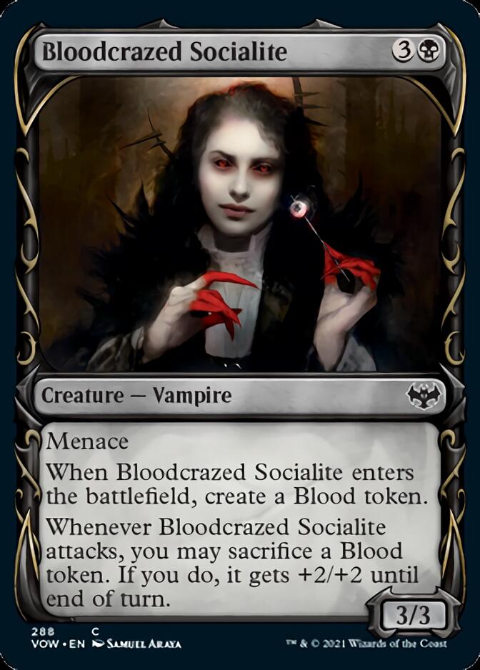 Bloodcrazed Socialite (Showcase Fang Frame) [Innistrad: Crimson Vow] | Eastridge Sports Cards & Games