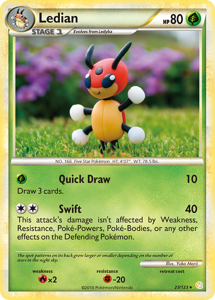 Ledian (25/123) [HeartGold & SoulSilver: Base Set] | Eastridge Sports Cards & Games