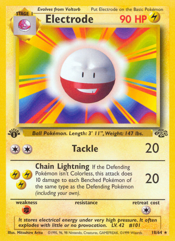 Electrode (18/64) [Jungle 1st Edition] | Eastridge Sports Cards & Games