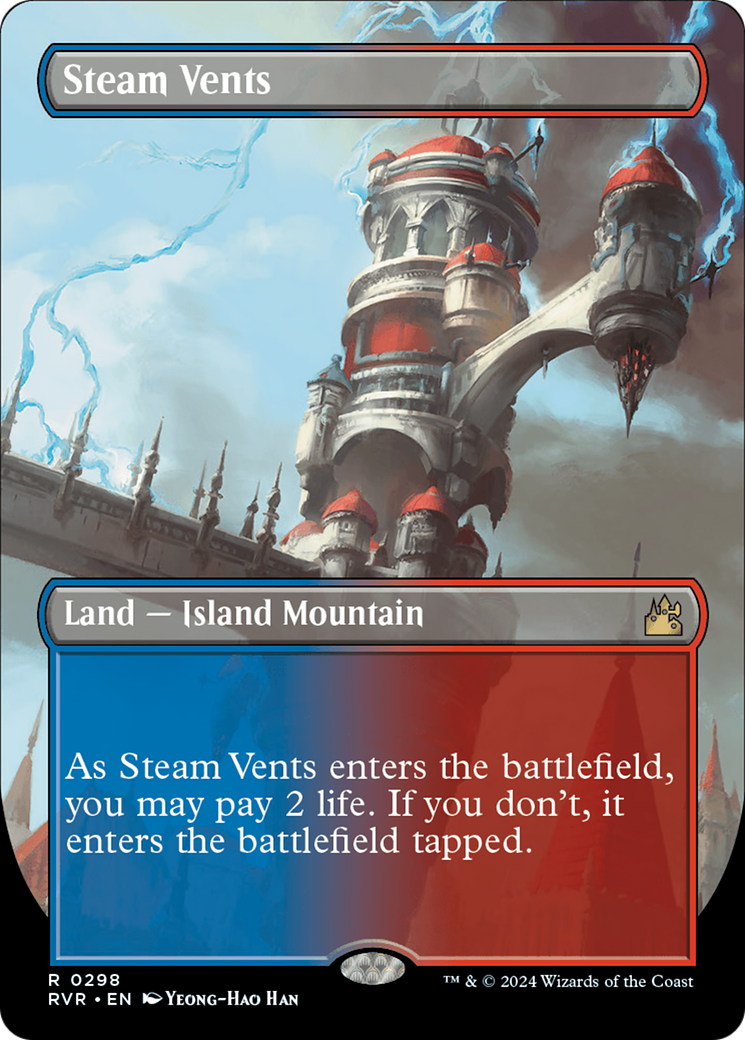 Steam Vents (Borderless) [Ravnica Remastered] | Eastridge Sports Cards & Games