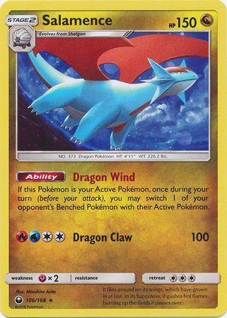 Salamence (106/168) (Cosmos Holo) [Sun & Moon: Celestial Storm] | Eastridge Sports Cards & Games