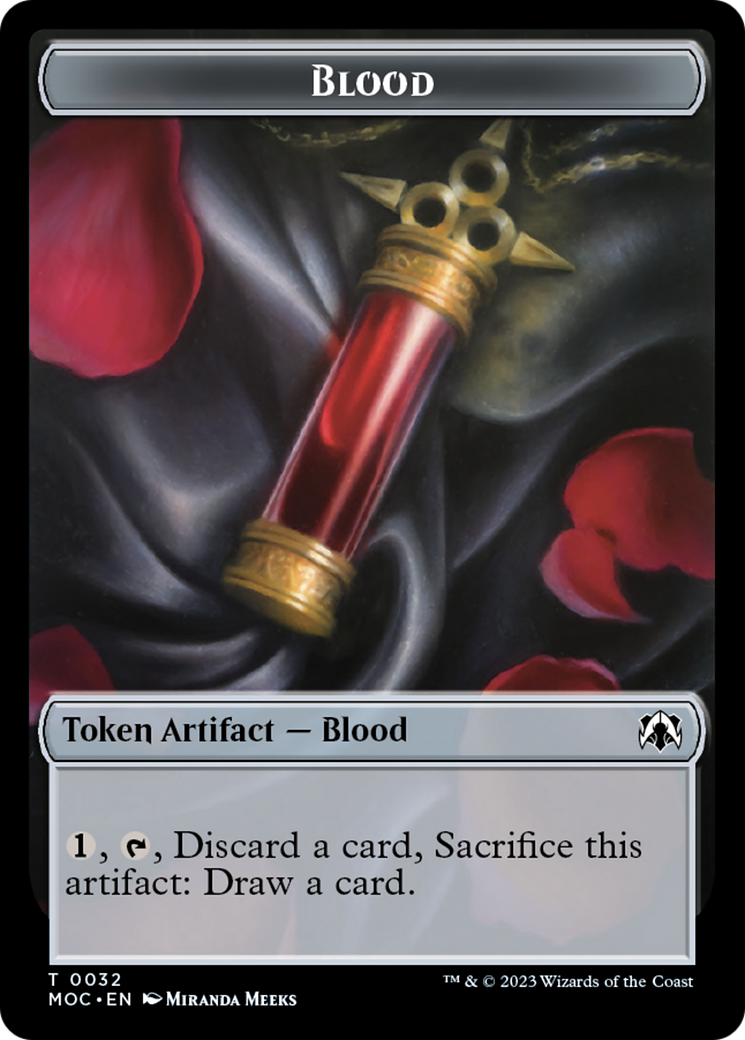 Blood // Shapeshifter Double-Sided Token [March of the Machine Commander Tokens] | Eastridge Sports Cards & Games