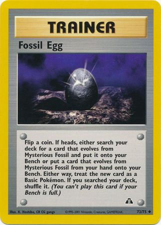 Fossil Egg (72/75) [Neo Discovery Unlimited] | Eastridge Sports Cards & Games