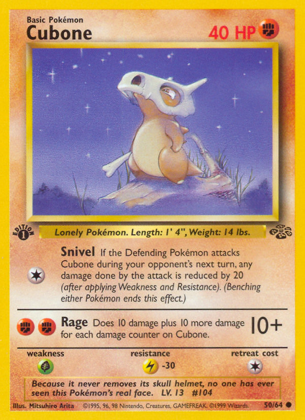 Cubone (50/64) [Jungle 1st Edition] | Eastridge Sports Cards & Games