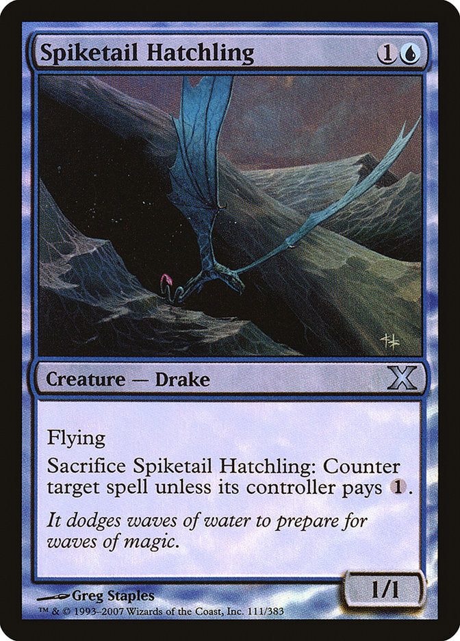 Spiketail Hatchling (Premium Foil) [Tenth Edition] | Eastridge Sports Cards & Games