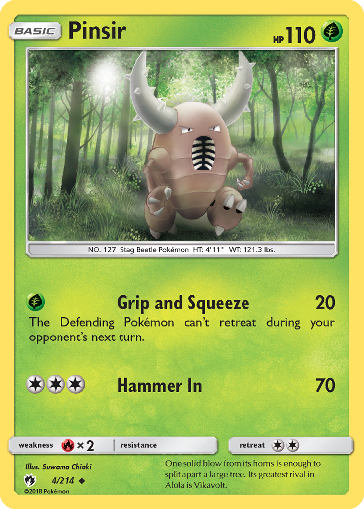 Pinsir (4/214) [Sun & Moon: Lost Thunder] | Eastridge Sports Cards & Games