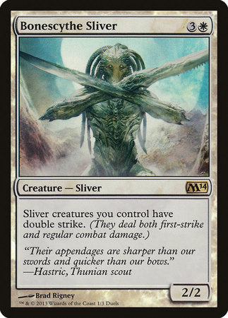 Bonescythe Sliver [Duels of the Planeswalkers Promos 2013] | Eastridge Sports Cards & Games