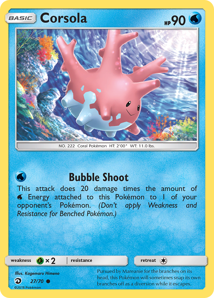 Corsola (27/70) [Sun & Moon: Dragon Majesty] | Eastridge Sports Cards & Games