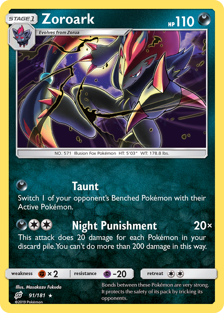 Zoroark (91/181) [Sun & Moon: Team Up] | Eastridge Sports Cards & Games