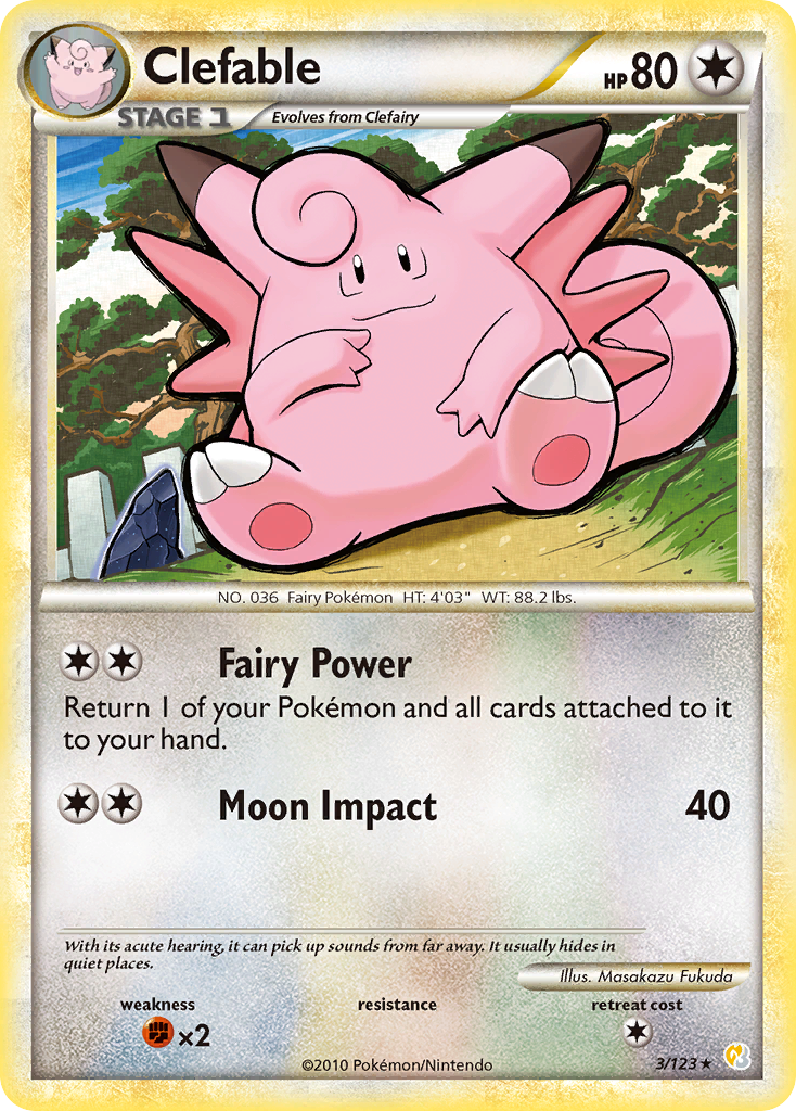 Clefable (3/123) [HeartGold & SoulSilver: Base Set] | Eastridge Sports Cards & Games